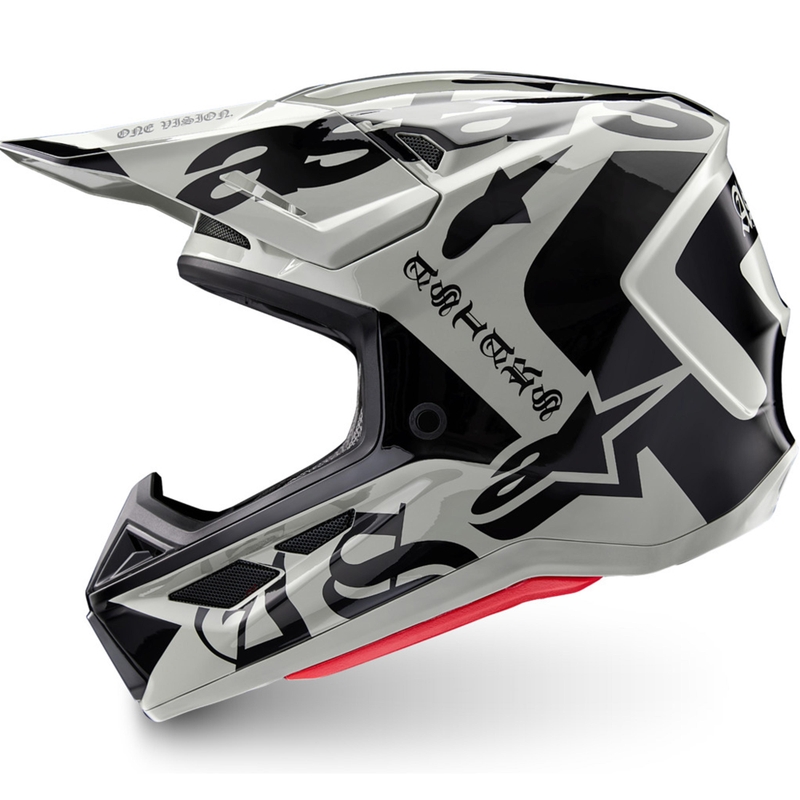 Cască motocross Alpinestars Supertech S-M7 ediție limitată Wolf Dust nisip-negru