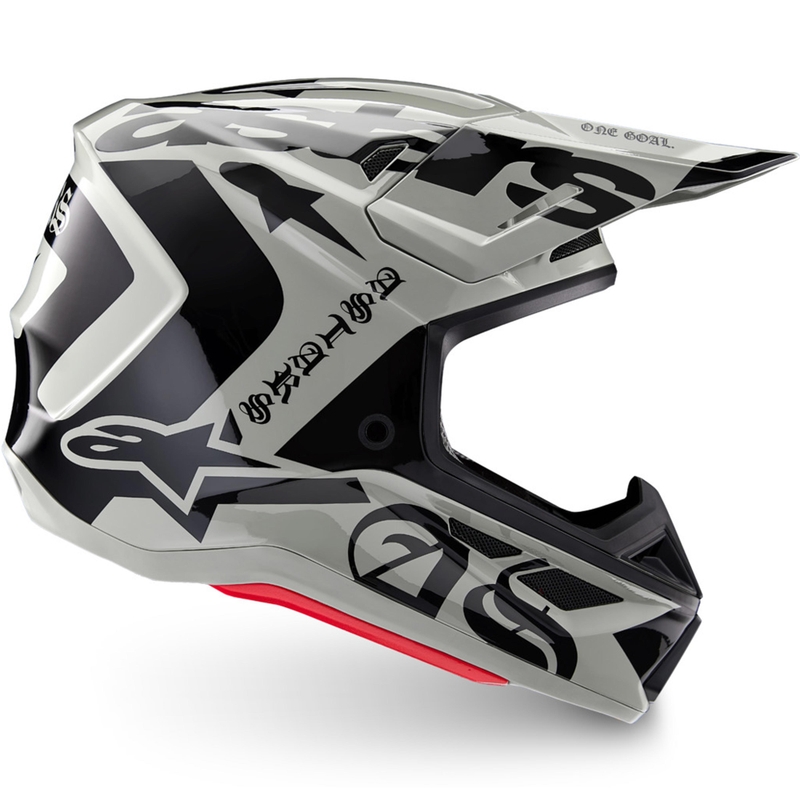 Cască motocross Alpinestars Supertech S-M7 ediție limitată Wolf Dust nisip-negru