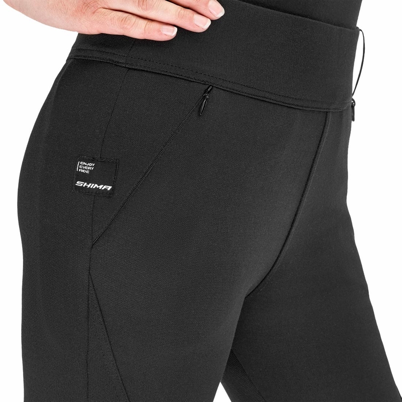 Pantaloni de motocicletă extinși pentru femei Shima Vesper negri