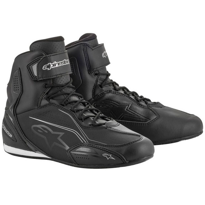 Cizme de motocicletă Alpinestars Stella Faster pentru damă Negru-argintiu
