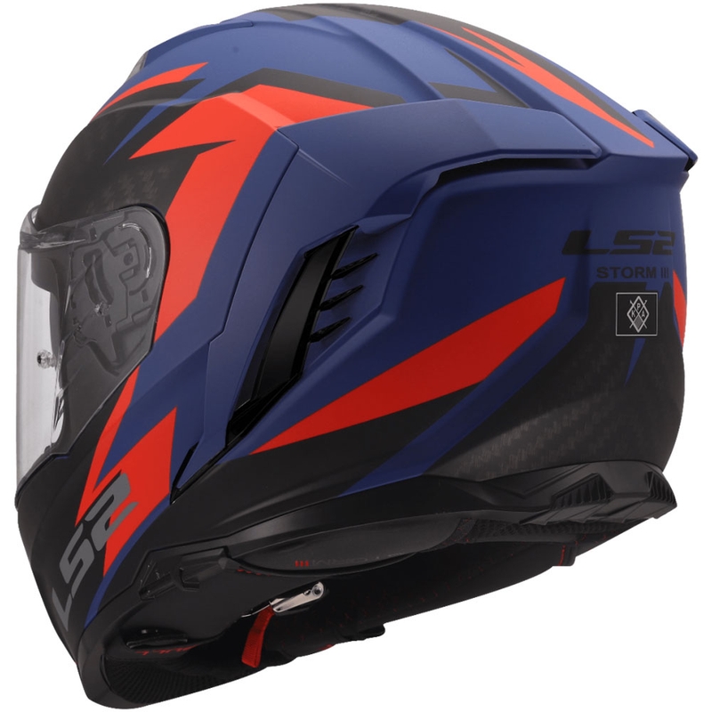 Cască integrală pentru motocicletă LS2 FF818 Storm III Dynamo albastru-roșu
