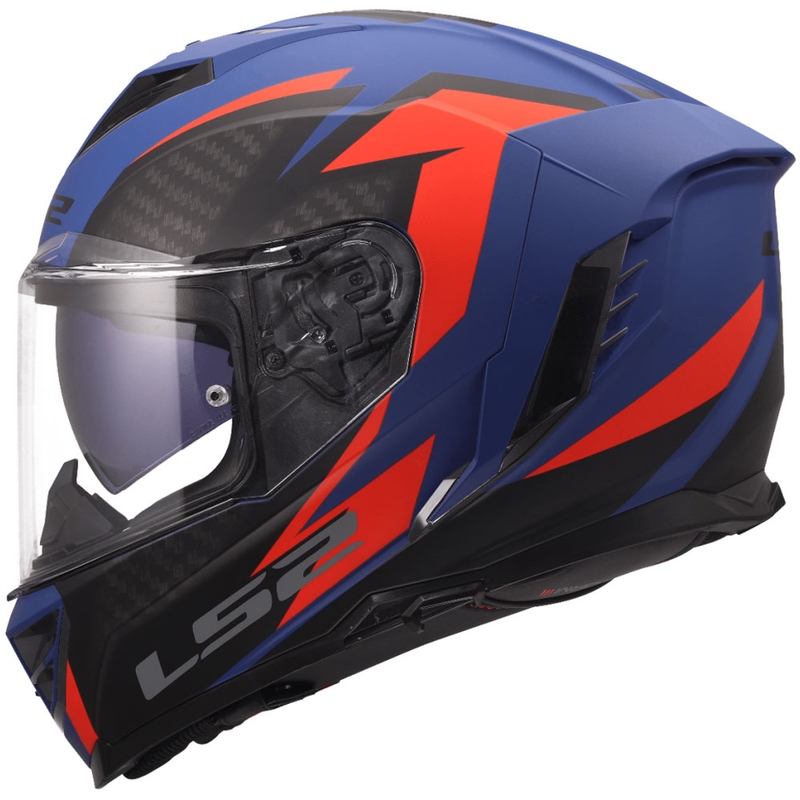 Cască integrală pentru motocicletă LS2 FF818 Storm III Dynamo albastru-roșu