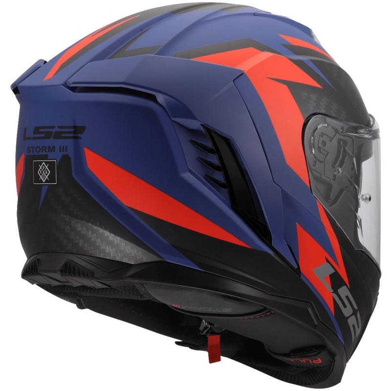 Cască integrală pentru motocicletă LS2 FF818 Storm III Dynamo albastru-roșu