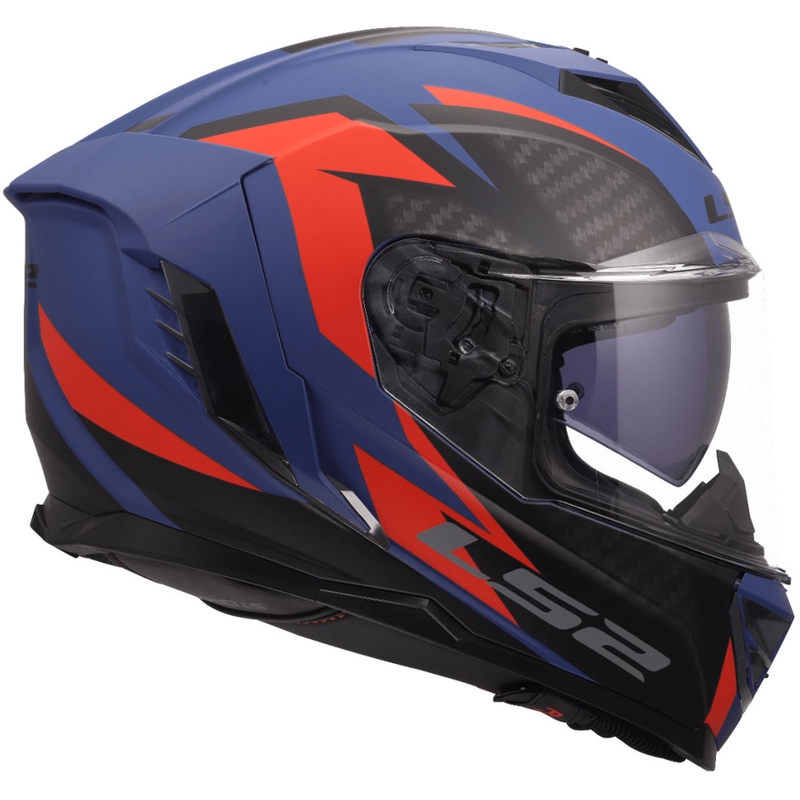 Cască integrală pentru motocicletă LS2 FF818 Storm III Dynamo albastru-roșu