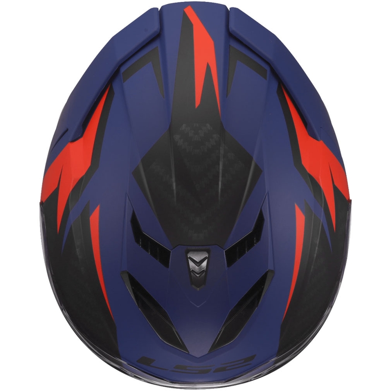 Cască integrală pentru motocicletă LS2 FF818 Storm III Dynamo albastru-roșu
