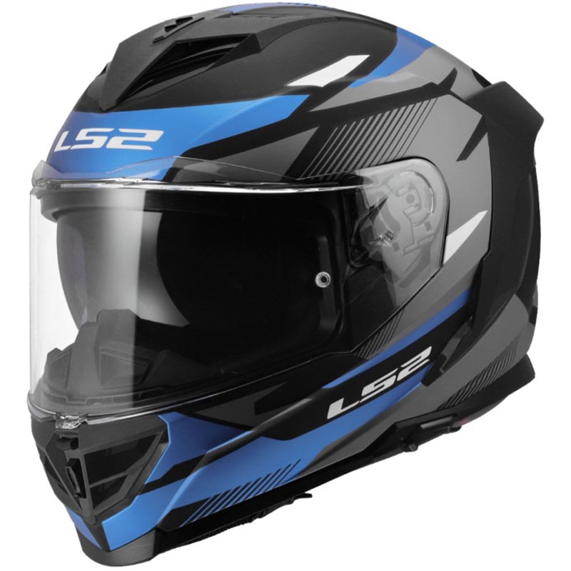 Cască integrală pentru motocicletă LS2 FF818 Storm III Komai negru-albastru