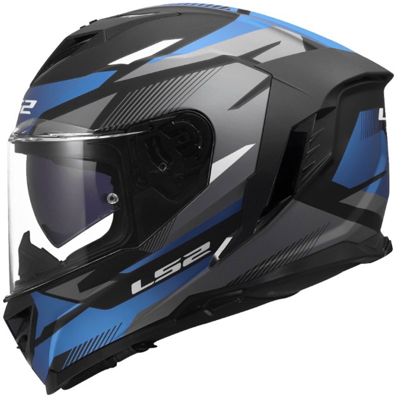 Cască integrală pentru motocicletă LS2 FF818 Storm III Komai negru-albastru