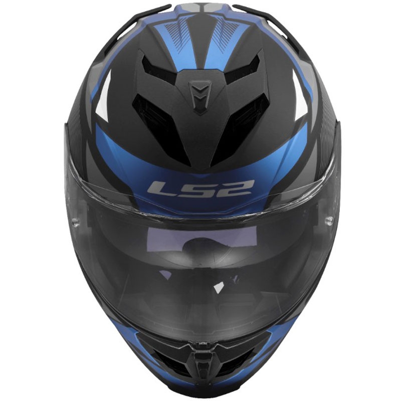 Cască integrală pentru motocicletă LS2 FF818 Storm III Komai negru-albastru