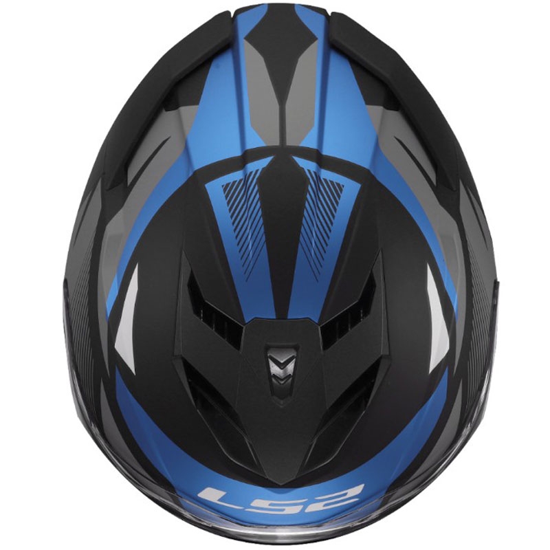 Cască integrală pentru motocicletă LS2 FF818 Storm III Komai negru-albastru
