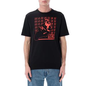 Tricou Ducati Marc Marquez cu logo repetat negru