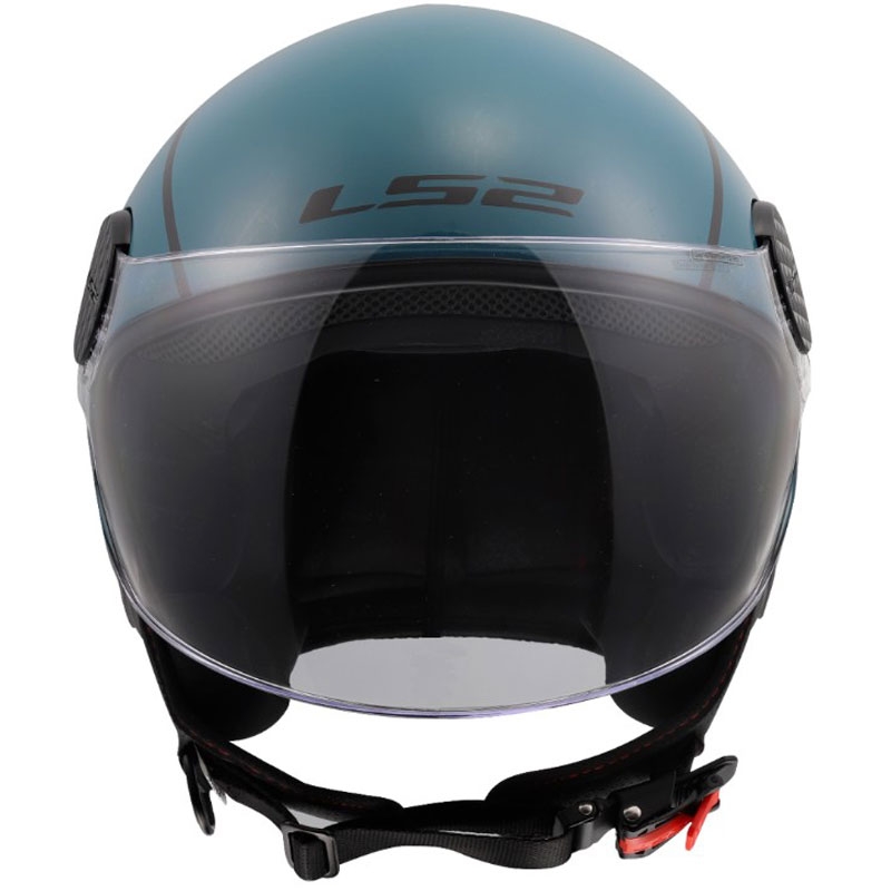 Cască de motocicletă deschisă LS2 OF558 Sphere Lux II Minimum albastru închis-verde