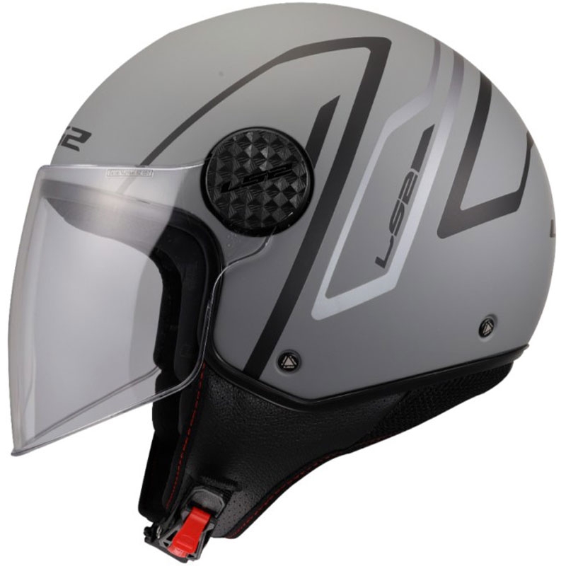 Cască de motocicletă deschisă LS2 OF558 Sphere Lux II Minimum negru-gri