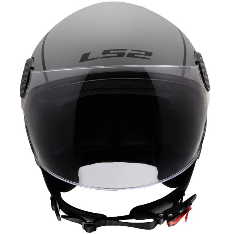 Cască de motocicletă deschisă LS2 OF558 Sphere Lux II Minimum negru-gri