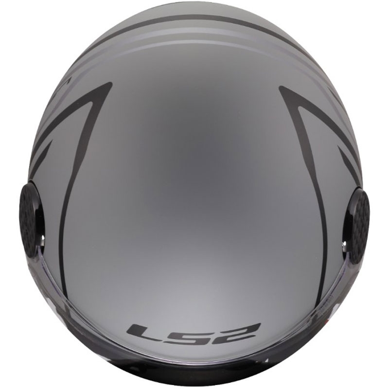 Cască de motocicletă deschisă LS2 OF558 Sphere Lux II Minimum negru-gri
