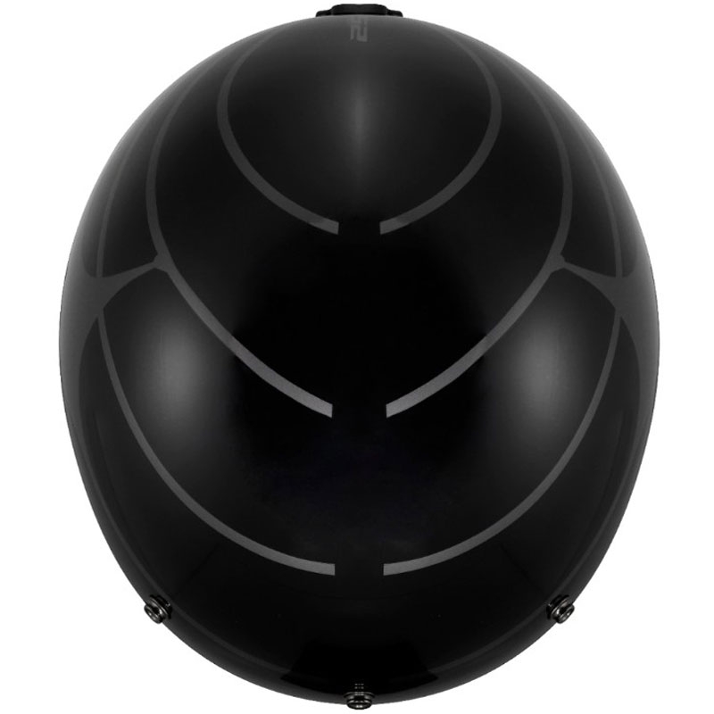 Cască de motocicletă deschisă LS2 OF601 Bob II Cosmic negru-gri lucios