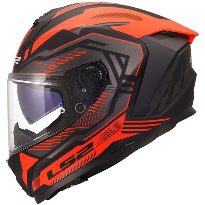 Cască integrală pentru motocicletă LS2 FF817 Challenger II Dravix roșu mat