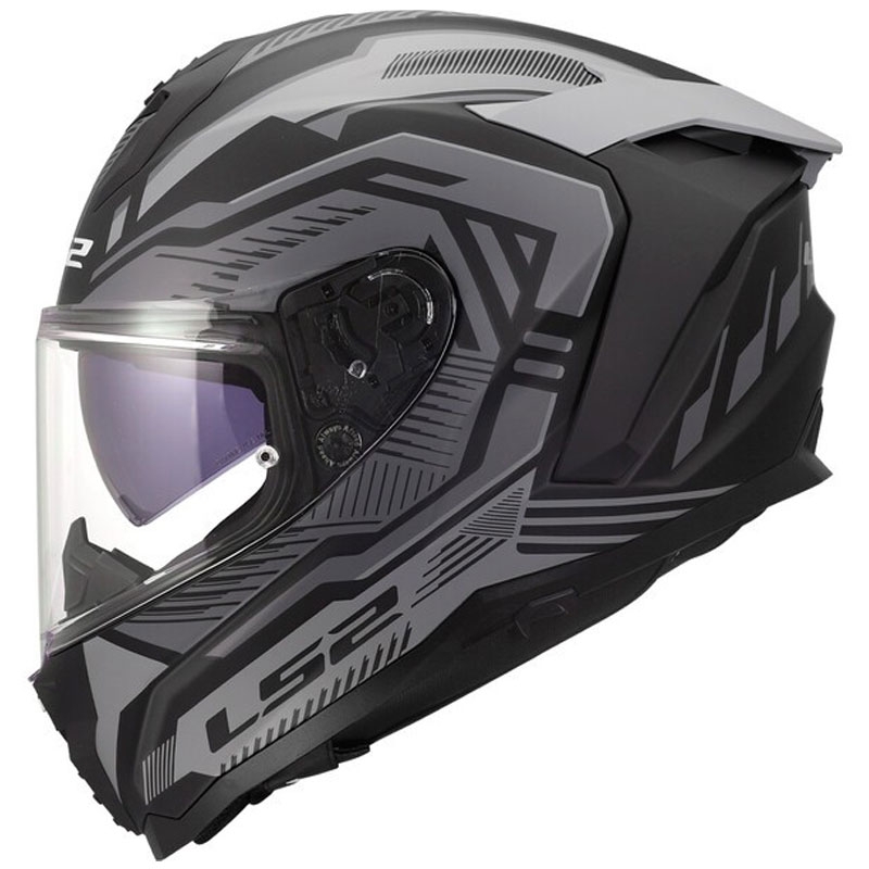 Cască integrală pentru motocicletă LS2 FF817 Challenger II Dravix gri mat