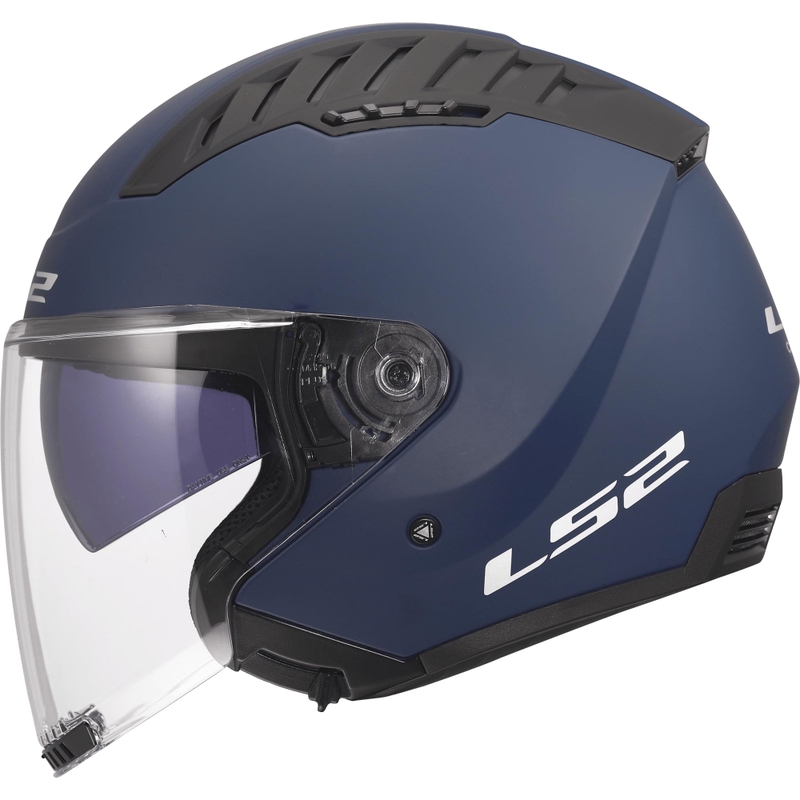 Cască de motocicletă deschisă LS2 OF600 Copter II Albastru mat solid