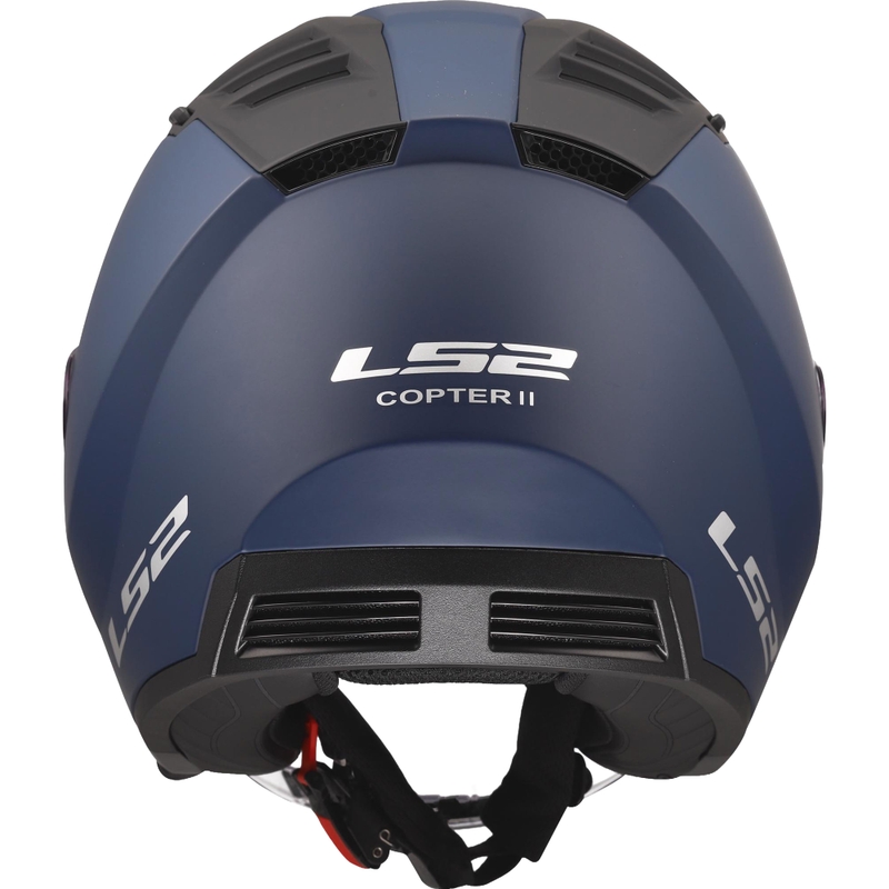 Cască de motocicletă deschisă LS2 OF600 Copter II Albastru mat solid