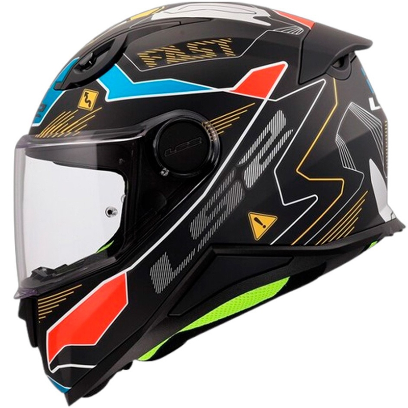 Cască integrală pentru motocicletă LS2 FF812 Zero gri-roșu pentru copii