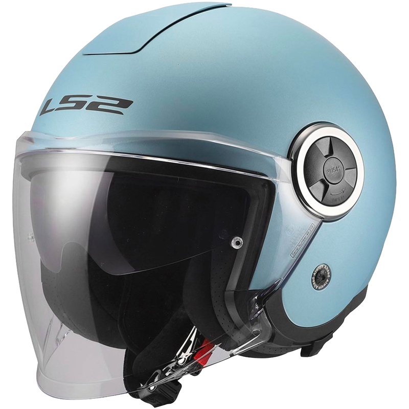 Cască de motocicletă deschisă LS2 OF620 Classy Solid, albastru mat perlat
