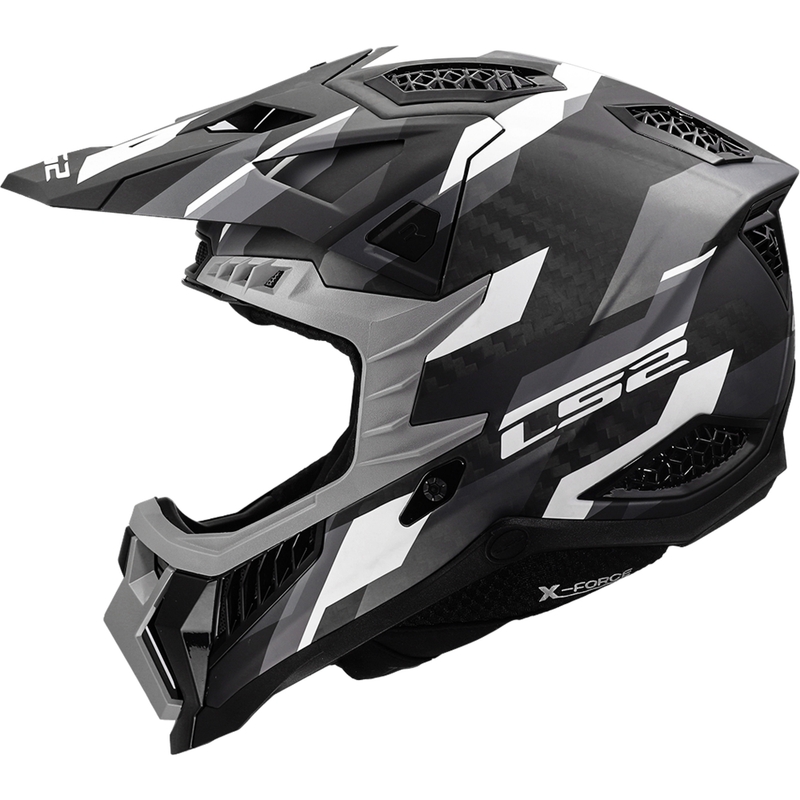 Cască motocross LS2 MX703 X-Force Phantom negru mat-gri