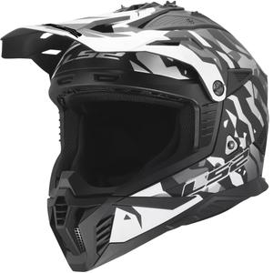 Cască motocross LS2 MX708 Fast II Grotesk negru mat-gri