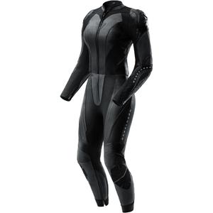 Costum de motocicletă din piele pentru femei, format din două piese, Rebelhorn Diva RS negru