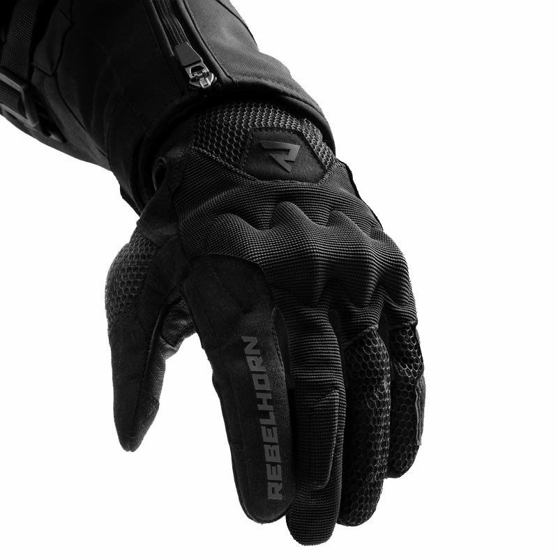Mănuși de motocicletă pentru femei Rebelhorn Core negre
