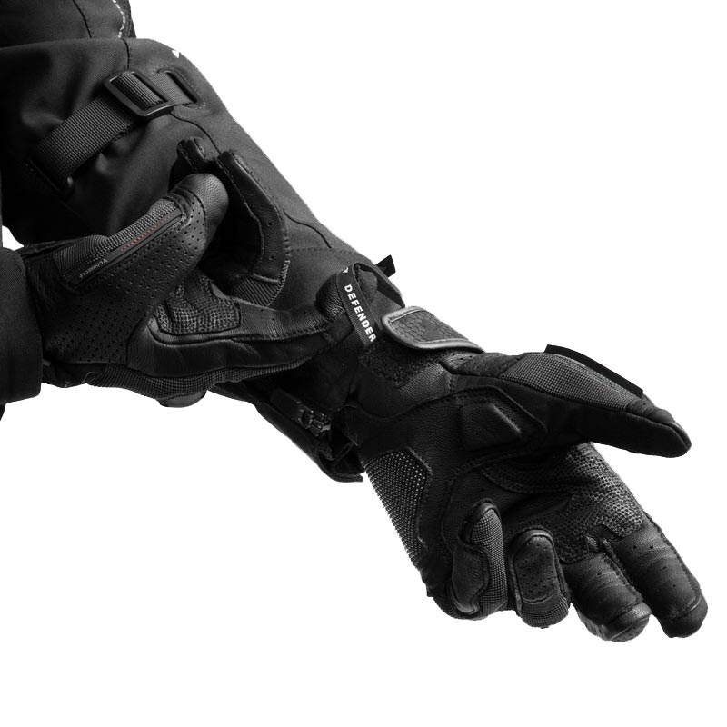 Mănuși de motocicletă Rebelhorn Defender negre