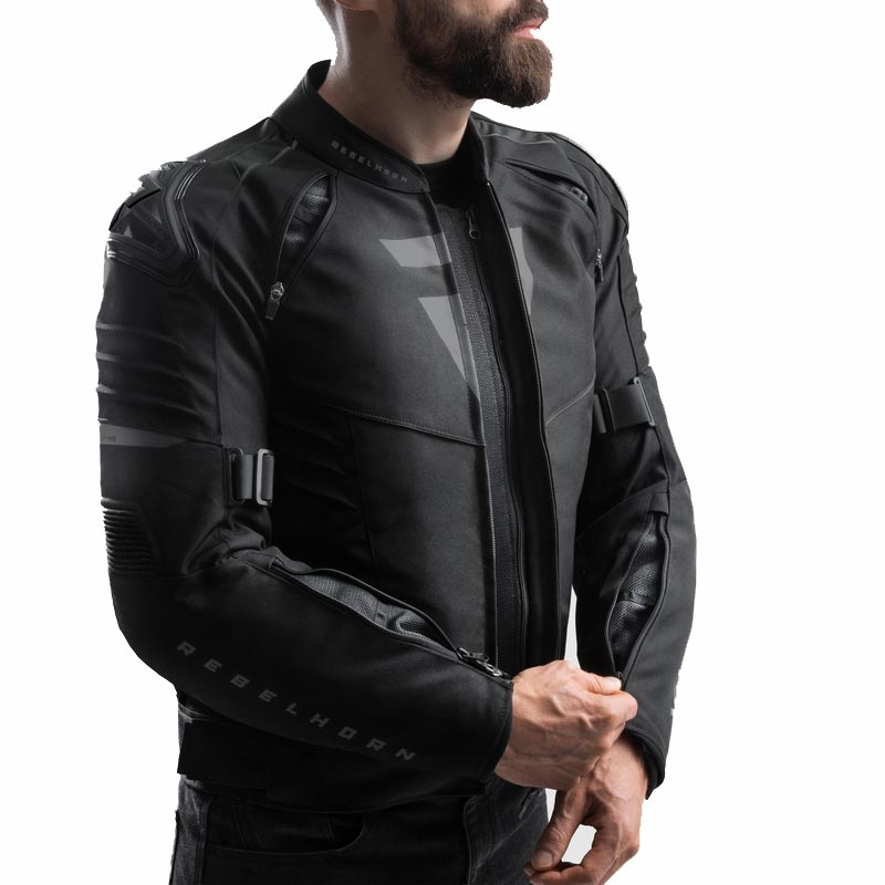 Geacă de motocicletă Rebelhorn Vandal 2 neagră