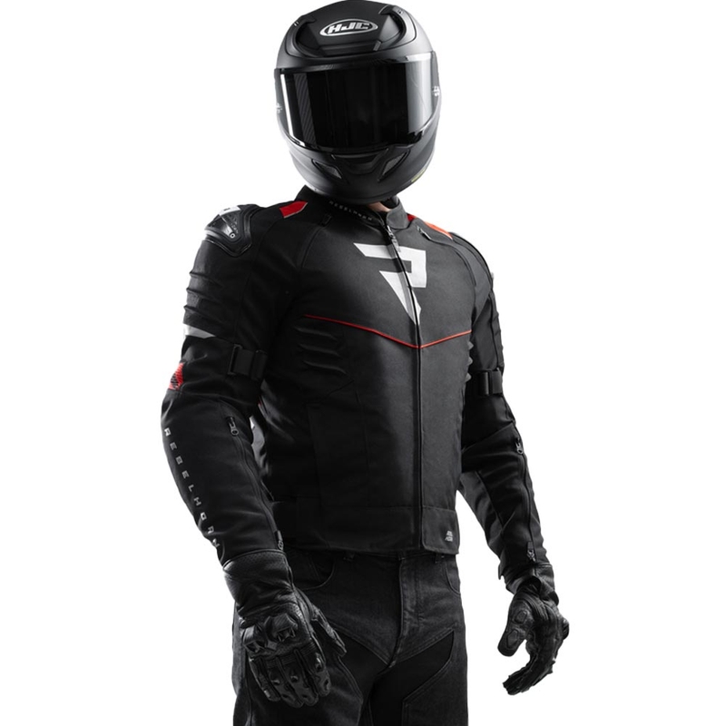 Geacă de motocicletă Rebelhorn Vandal 2 negru-roșu