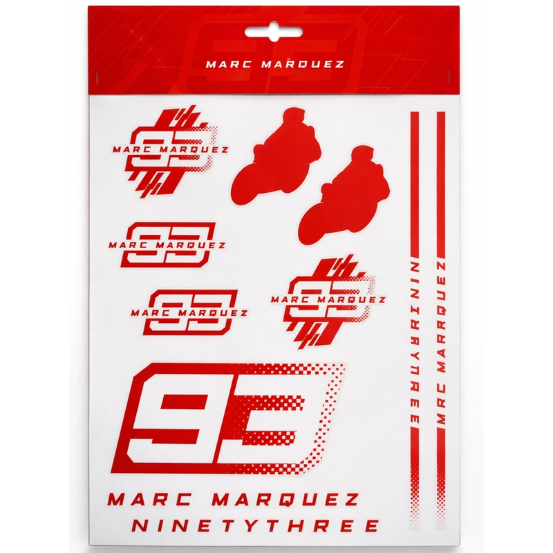 Autocolante Ducati Marc Marquez mari MM93 roșii