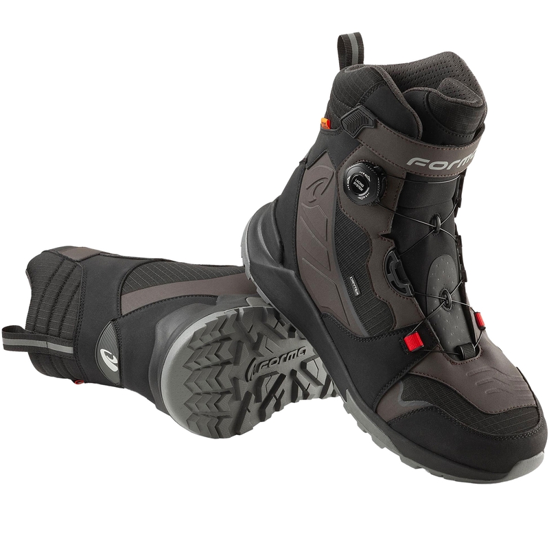 Ghete de motocicletă Forma ADV Kite Dry negru-maro-gri