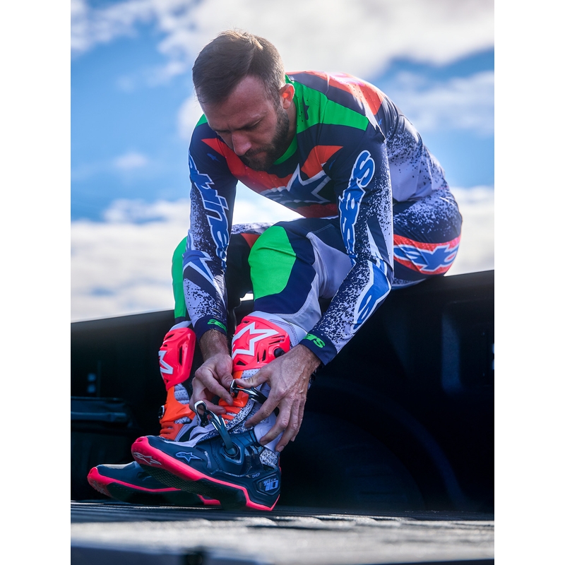 Ghete motocross Alpinestars TECH 10 Records ediție limitată, culoare neagră