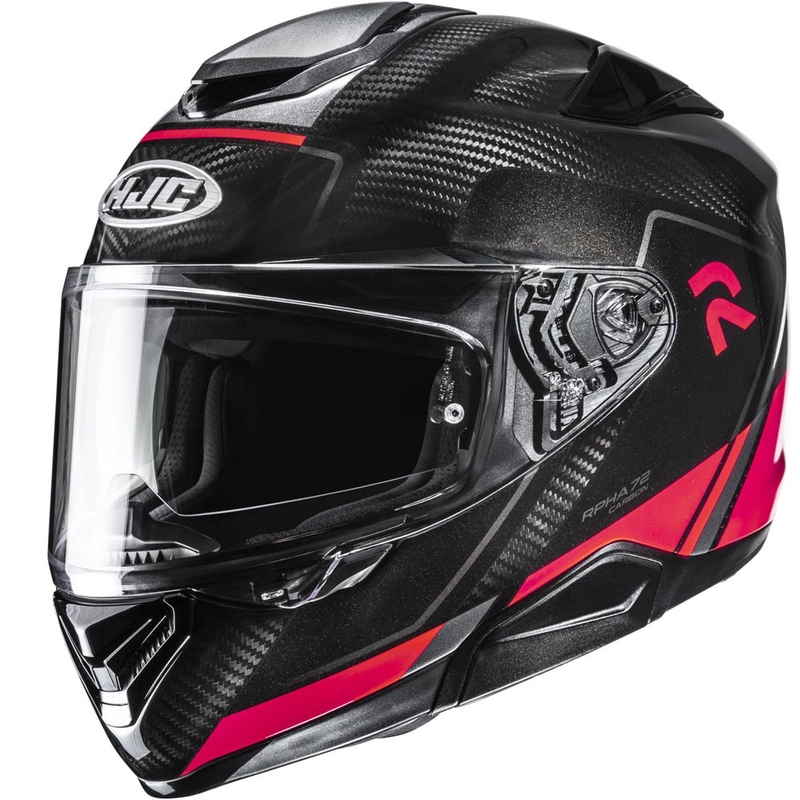 Cască integrală HJC RPHA 72 Carbon Fynex MC1 Negru-Roșu