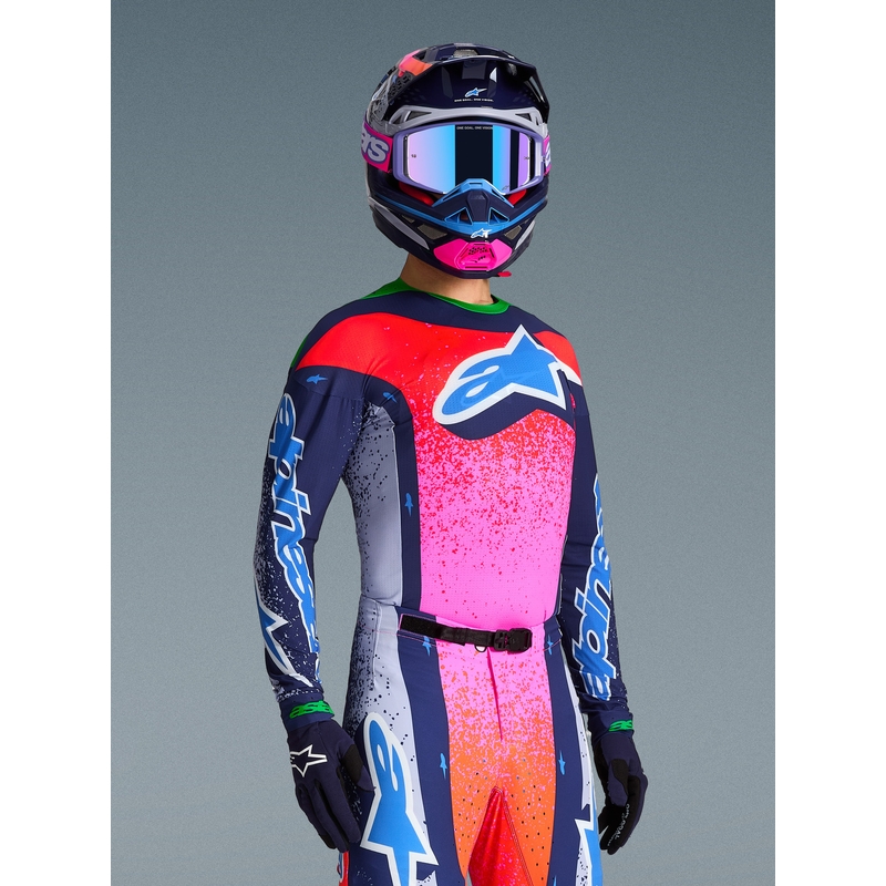 Tricou Motocross Alpinestars Supertech Ediție Limitată Records - Gri