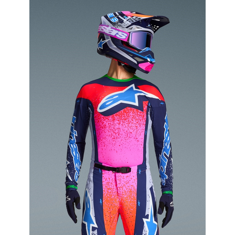 Tricou Motocross Alpinestars Supertech Ediție Limitată Records - Gri