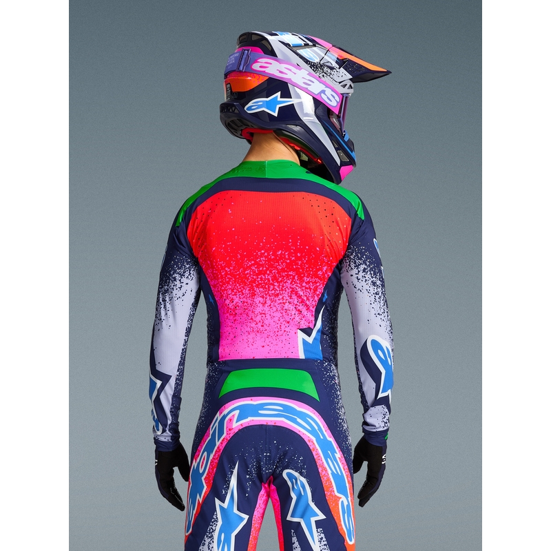 Tricou Motocross Alpinestars Supertech Ediție Limitată Records - Gri
