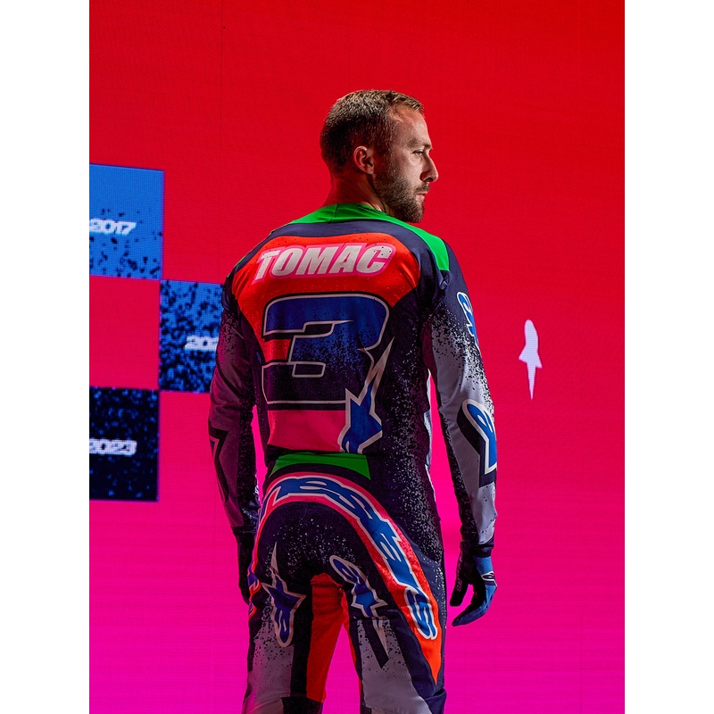 Pantaloni motocross Alpinestars Supertech Limited Edition Records gri