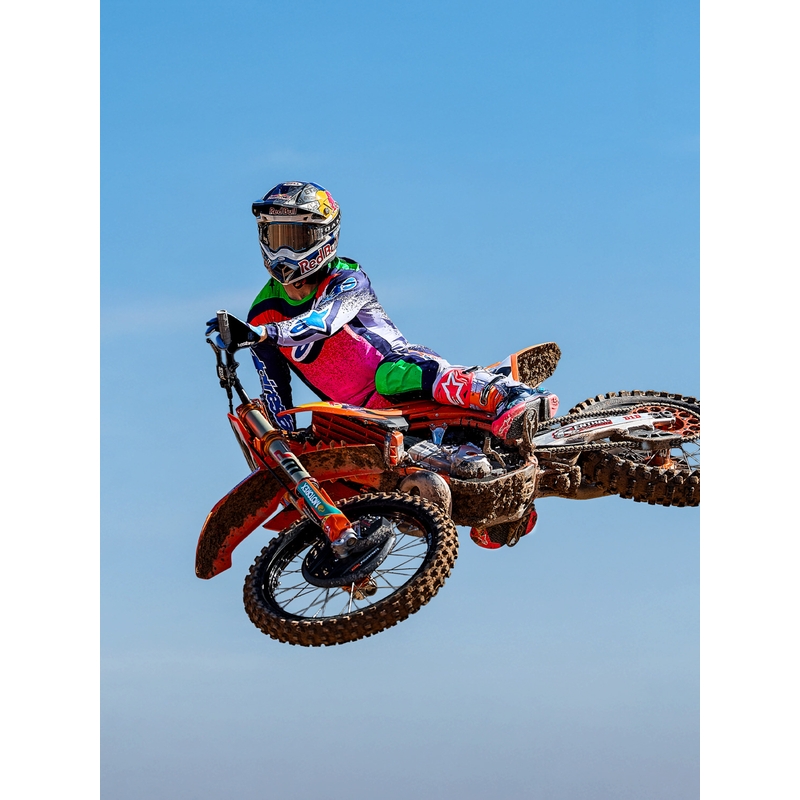 Pantaloni motocross Alpinestars Supertech Limited Edition Records gri