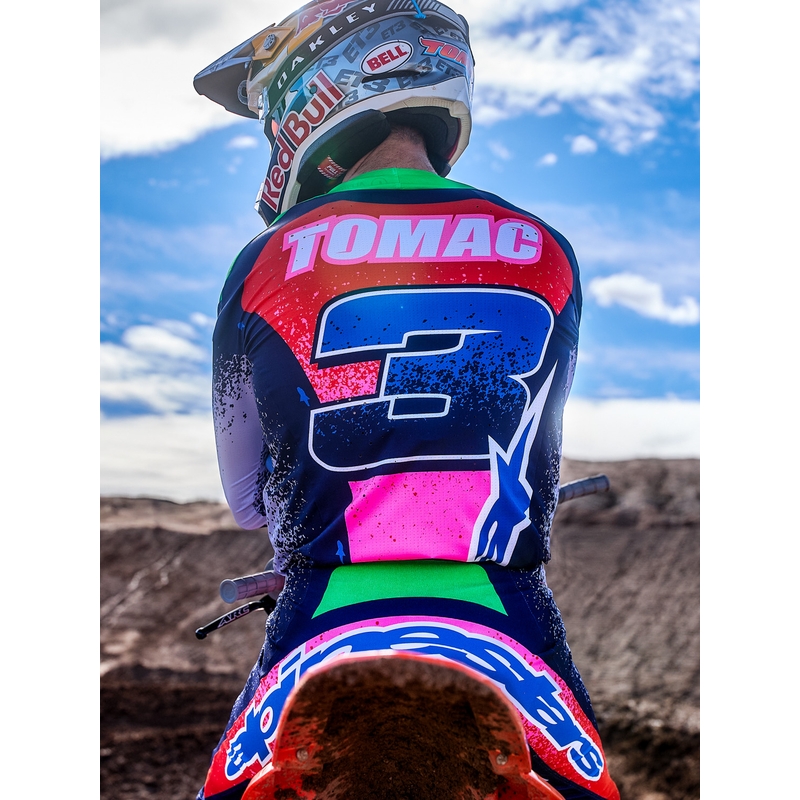 Pantaloni motocross Alpinestars Supertech Limited Edition Records gri
