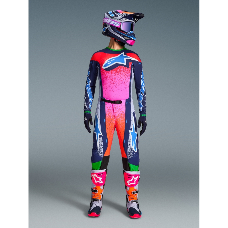 Pantaloni motocross Alpinestars Supertech Limited Edition Records gri