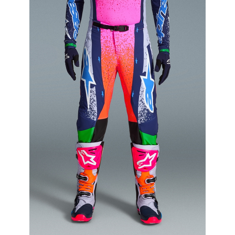 Pantaloni motocross Alpinestars Supertech Limited Edition Records gri