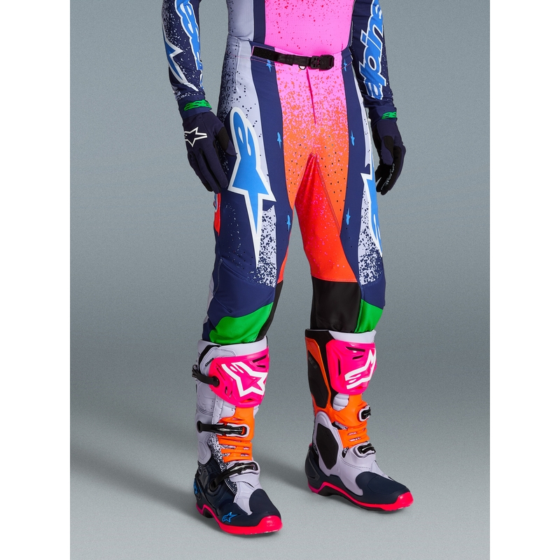 Pantaloni motocross Alpinestars Supertech Limited Edition Records gri