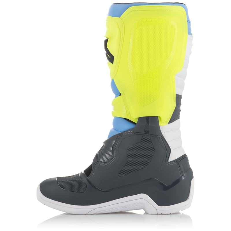 Alpinestars Tech 3 negru-alb-albastru-albastru-galben-fluo cizme de motocicletă