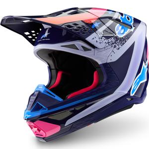 Cască motocross Alpinestars Supertech S-M10 Limited Edition Records, gri