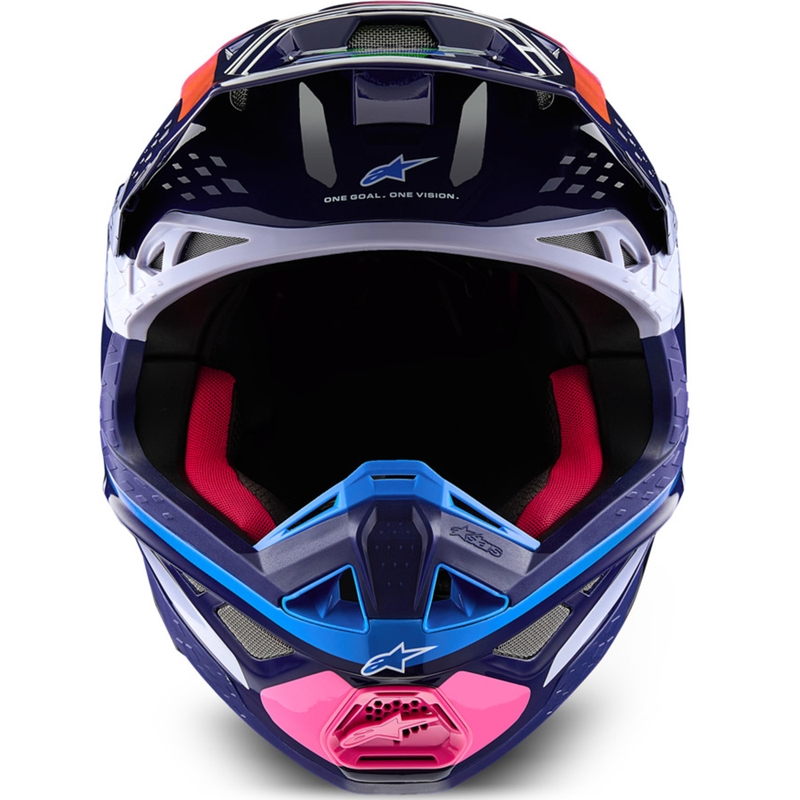 Cască motocross Alpinestars Supertech S-M10 Limited Edition Records, gri