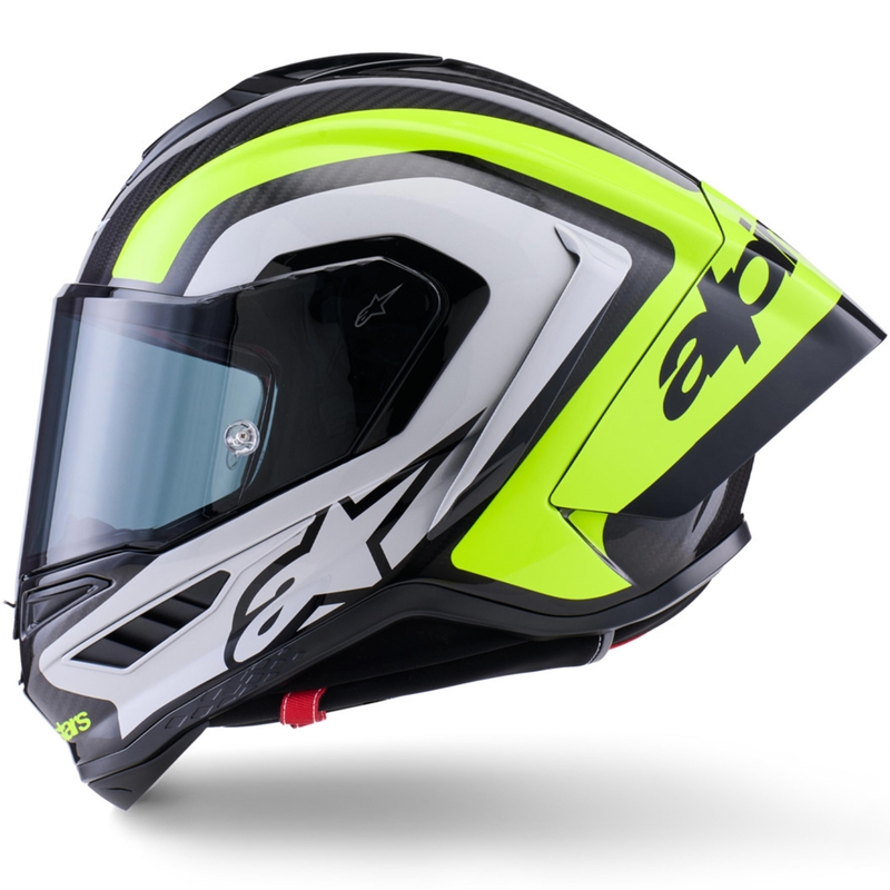 Cască integrală de motocicletă Alpinestars Supertech R10 Arius negru-fluo galben-alb