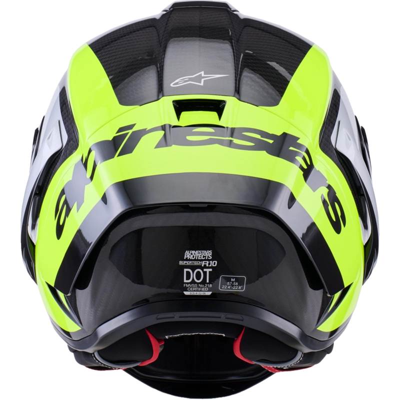 Cască integrală de motocicletă Alpinestars Supertech R10 Arius negru-fluo galben-alb